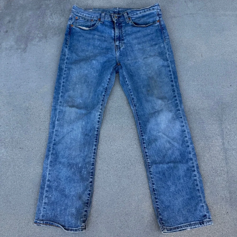 Levi's Premium 514 Straight Fit Mens Jeans Blue WaterLess 34x30